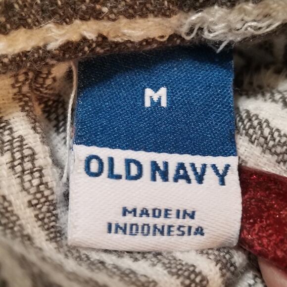 OLD NAVY Black & White Career Casual Striped Pull On Elastic Waist Pants Size M - Picture 4 of 8